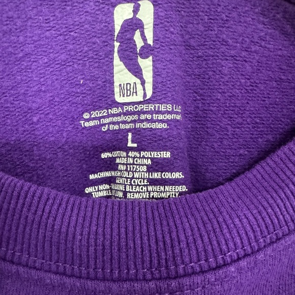 NBA Lakers Purple Crewneck - Picture 2 of 3